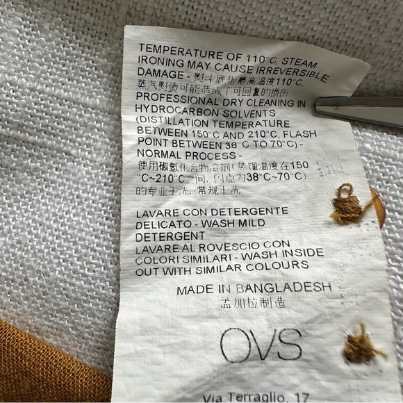 OVS Flax Viscose Caramel Brown Womens Top Size 12-14 Lagenlook Breathable Comfy - Picture 7 of 10